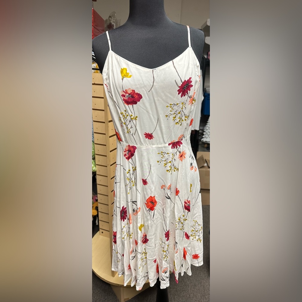 White sundress with flowers